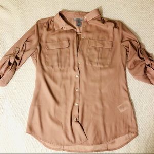 H&M | Creamy-pink Button Down
